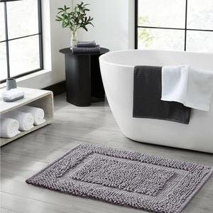 100% coton solide tapis de bain Jacquard Terry écologique Premium confortable tapis de bain - Product Image 6
