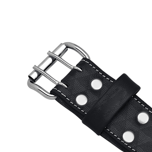 Eco Friendly PU Leather Casual Weightlifting Belt Customized Logo Steel Buckle Durable High Quality Daily Gym Strength Training - Product Image 2