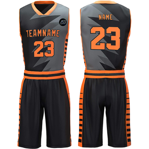 Fourniture directe d'usine d'uniformes de basket-ball pour hommes de haute qualité ensembles imprimés respirants à bas quantité minimale de commande à vendre - Product Image 1