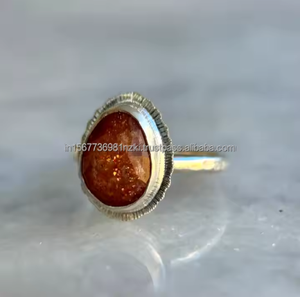 <b>Top</b> Quality Sunstone Ring 925 Sterling <b>Silver</b> Sunstone Ring, Natural Sunstone Ring, Christmas Gift <b>Women</b> Ring Gift <b>for</b> Neighbour - Product Image 4