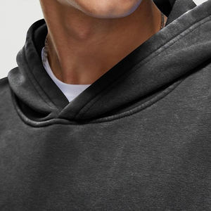 Sweat à capuche vintage délavé à l'acide pour homme Fabrication professionnelle Coupe régulière Pull d'hiver Sweat à capuche délavé à l'acide pour homme - Product Image 5