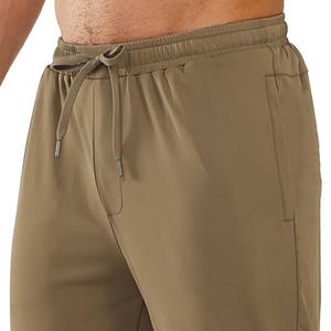 กางเกงขายส่งผู้ชายทรงจ็อกเกอร์สไตล์วินเทจ ผ้าถักเอวยางยืด มีกระเป๋าใหญ่ ทรงเทเปอร์ กางเกงสเวตแพนท์สำหรับฤดูใบไม้ผลิ - Product Image 3