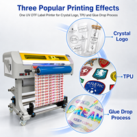 Nouvelle machine DTF numérique UV TPU automatique à tête unique DX7 de 60 cm, imprimante d'étiquettes grand format rouleau-à-rouleau, garantie 1 an, en acier