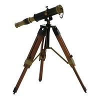 Télescope en marron avec trépied pour nautique Vente chaude de télescope en laiton de luxe de qualité supérieure à bas quantité minimale de commande prix bon marché