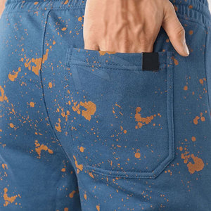 Pantalons décontractés respirants en coton pour hommes, couleur unie, élastique, taille moyenne, fermeture Offre Spéciale Streetwear - Product Image 5