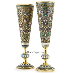 Llamativo diseñador más único aspecto elegante conjunto de 2 superventas centro de mesa de boda y decoración suministros de jarrón de trompeta - Product Image 2