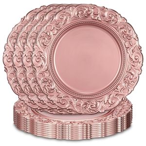 Unique designer metal charger <b>plate</b> for elegant table setup home dining parties special events - Product Image 6