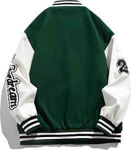 2025 New OEM 100% Polyester High Quality Varsity <b>Baseball</b> <b>Jackets</b> <b>Men</b> Front Waterproof Breathable Whole Sale Plain Bomber High - Product Image 6