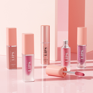 Custom Sustainable <strong>4</strong>.5ml Lip Gloss <strong>Tubes</strong> Empty Eco Friendly Plastic Lip Oil Bottle with Paper Box Packaging - Product Image 2