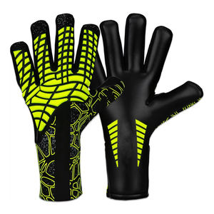 Professional Leather Goalkeeper <b>Gloves</b> Football <b>Gloves</b> High Quality Breathable Full Finger Customizable Unisex - Product Image 1