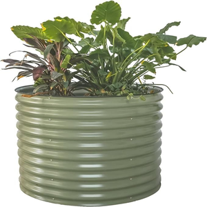 Maceta galvanizada de calidad superior con diseño único Lo mejor para el hogar y el jardín del restaurante con soporte de hierro - Product Image 6