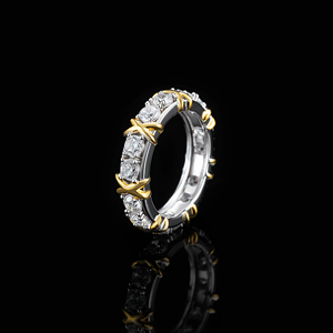 Anillo Hip Hop con Moissanita de Corte Cuadrado, 0.5 Quilates, DEF, Engaste de Puntas, Unisex - Product Image 3