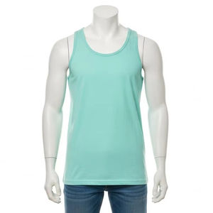 Débardeurs pour hommes, imprimés par décharge, brodés, en mélange de coton, sans manches, vêtements de sport, vêtements de gym, fournisseur de vêtements en gros, offre de vente en gros - Product Image 4