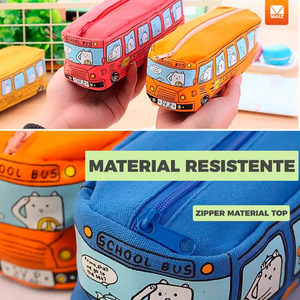 Trousse scolaire portable - Couleurs assorties - Product Image 2