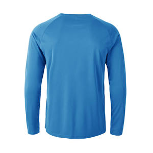 Custom Silicon LOGO 100% Polyester Quick Dry Oversize Sport <b>Tshirt</b> <b>Long</b> <b>Sleeve</b> Crew Neck Gym Running <b>Men's</b> Top t Shirt - Product Image 2