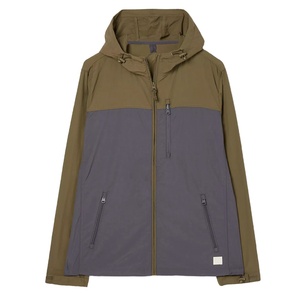 Veste coupe-vent d'extérieur légère pour hommes de haute qualité, col montant mince et imperméable, produit OEM - Product Image 1