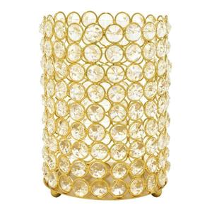 Bougeoir en cristal or Rose - Product Image 6