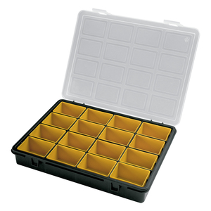 Organizzatore in Plastica con 16 Scomparti Rimovibili 242x188x37 mm. - Product Image 1