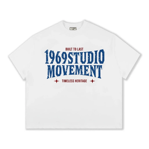 ODM OEM T-shirt unisexe oversize Boxy Tissu gaufré Écologique Respirant Imprimé Spandex/Coton Short Length Plus Size Version - Product Image 5