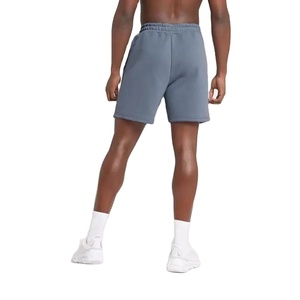 Short de survêtement en molleton à taille élastique pour hommes 2025 uni motif solide écologique - Product Image 5