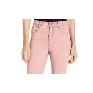 Jeans Slim da Donna Style Co con Controllo Pancia, in Denim Traspirante, Lavaggio Chiaro Rosa, Taglia 16 Petite XL, Stampa Floreale Animale, Strappi con Cristalli - Product Image 2