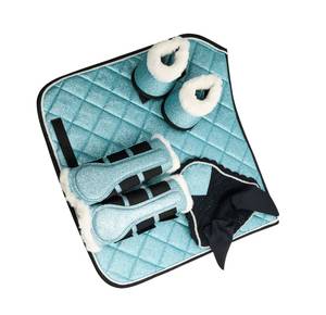 Complete Premium Horse Tack Set with Saddle Pad Leg Boots Ear Bonnet for Large Animal Use by TARIQ MFG CO - Product Image 5