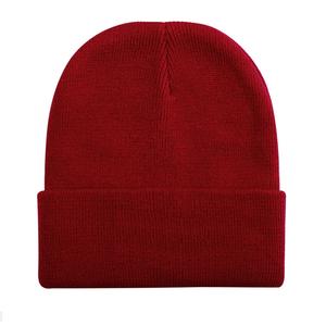 Bonnets d'hiver unisexes en acrylique avec logo personnalisé de haute qualité Bonnet tricoté brodé pour hommes - Product Image 1