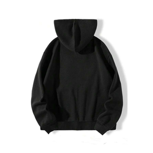 Sweats à capuche pour hommes 100% coton avec strass basiques, sweats à capuche d'hiver en coton mélangé léger et lourd avec logo personnalisé - Product Image 2