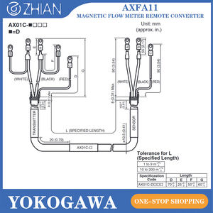 横川AXFA11電磁流量計リモートコンバータ付き高度磁気流量計 - Product Image 5