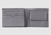 VAND VL561 Dompet Lipat Dua Premium Kulit Sapi Nappa Pria, Benang Katun, RFID Blocking, Multi-Fungsi, Desain Trendi, Pendek, Tinggi