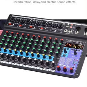 2024 Mới Teyun A12 Kênh Âm Thanh Mixer Chuyên Nghiệp Xách Tay Mixer Bảng Âm Thanh Kỹ Thuật Số Mp3 Máy Tính Đầu Vào 48V Điện - Product Image 3