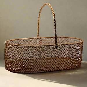 Panier à panier en métal poli et réfléchissant Stockage professionnel élégant pour les cadeaux de mariage au prix de gros - Product Image 6