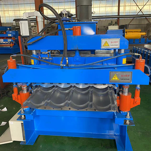 Máquina formadora de rollos de hoja de techo de doble capa combinada 828 y 836 Azulejo esmaltado y hoja corrugada Tipo de acero de color - Product Image 2