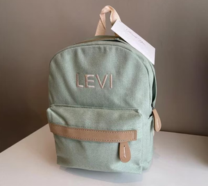 Sac à dos préscolaire <span class=keywords><strong>brodé</strong></span> Sac à dos en toile avec nom de l'enfant Sac à dos personnalisé pour enfants - Product Image 2