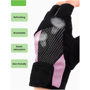 Guantes de levantamiento de pesas para entrenamiento de culturismo, entrenamiento físico, guantes de gimnasio Unisex, ejercicio deportivo de cuero pesado - Product Image 5