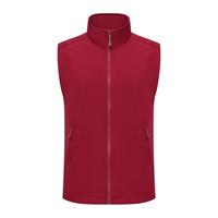 Chaleco Deportivo Personalizado OEM de Tejido Softshell, Cuello Alto, Cierre Completo, Unisex, 10 Colores, Tallas S-4XL
