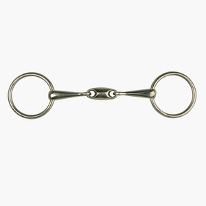 Bradoon de anillo suelto, broca de Productos Ecuestres de caballo de doble articulación de 12mm para caballos Equipo de caballos más vendido 2025 - Product Image 5