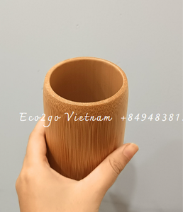 Vasos de bambú a granel al por mayor con muestra gratis y logotipo grabado láser para usar en el restaurante o el hotel en casa - Product Image 5