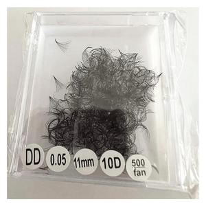 Extensiones de Pestañas de Volumen Completo 10D Preformadas de Pelo Sintético, Fáciles de Usar en el Maquillaje Diario, en Bandeja para Salones de Belleza - Product Image 1