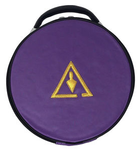 Council Crown Cap Case Purple Trowel Low MOQ Servicio OEM Masonic Cap Case - Product Image 3