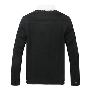 High Quality Custom 100% Cotton Denim Jacket <b>Fleece</b> Denim Jacket For Sale Men denim jacket for men - Product Image 6