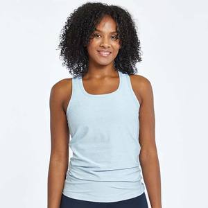 <b>Womens</b> Crew Neck <b>Sleeveless</b> <b>Shirt</b> Ladies Casual Loose Tank Top Solid - Product Image 3