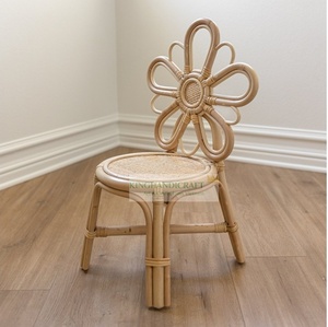 เก้าอี้หวายสำหรับเด็กที่นั่งสำหรับสถานรับเลี้ยงเด็กทำมือดีไซน์ดอกไม้น่ารักเป็นมิตรกับสิ่งแวดล้อมและทนทานขายส่ง - Product Image 2