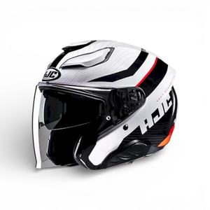 Casque de moto jet ouvert HJC F31 à dégagement rapide, taille XL, coque ABS avec doublure en mousse, type visière pour la conduite - Product Image 1
