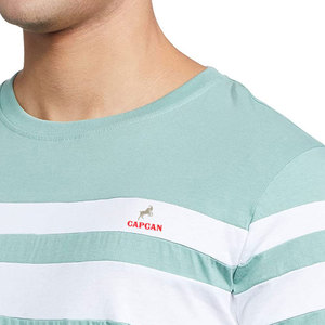 T-shirts en coton à manches courtes pour hommes, coupe classique, personnalisables, vente en gros, séchage rapide, respirants, col rond, haute qualité, couleur unie CAPCAN, 2024 - Product Image 4