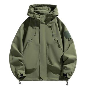 แจ็กเก็ตกันลมมีฮู้ดกันน้ำระบายอากาศได้ดีของผู้ชายเสื้อโค้ทผ้าเนื้อหนาเสื้อ2026กันลม - Product Image 3