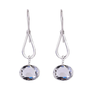 Pendientes colgantes de estilo bohemio de Plata de Ley 925 hechos a mano, piedras preciosas de topacio blanco, joyería de moda para Mujeres Cristianas, Idea de regalo - Product Image 1