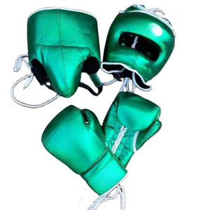 Set de Boxeo de Cuero Genuino, Set de Artes Marciales, Set de Sparring de Taekwondo, Protectores de Taekwondo, Set de Equipo de Sparring - Product Image 3