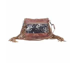 Antique Piece Looking Casual Shopping Women Sling Bag Western Fringe <b>Purses</b> with Embossed Leather Detail Crossbody Sling Bag <b>Set</b> - Product Image 2
