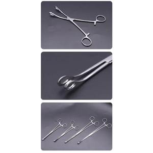 1 Pieza de Pinzas Quirúrgicas Cervicales Ovaladas Dentadas de Acero Inoxidable, Instrumentos Hemostáticos, Juego de Instrumentos de Aguja Abierta y Cerrada - Product Image 2